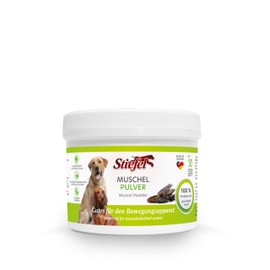 Stiefel Shell Powder for Dogs, 100% Natural, Pure Natural Product from New Zealand Green-Lipped Mussel, Supports the Entire Musculoskeletal System, Connective Tissue & Joint Function, 200 g