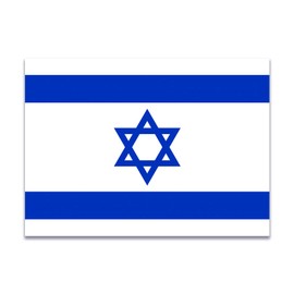 Flag of Israel Sticker Decal Notebook Car Laptop 5.5"x4" (Color)
