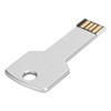 Silver USB Flash Drive, Practical Convenient Long Lasting Key Cool