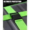 Generic 4 Pack Adjustable Luggage Straps, Fabric Webbing, Secure Cargo,