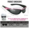 Bikershades Rhinestone Womens Motorcycle Biker Sunglasses Foam Padded Wrap Blocks