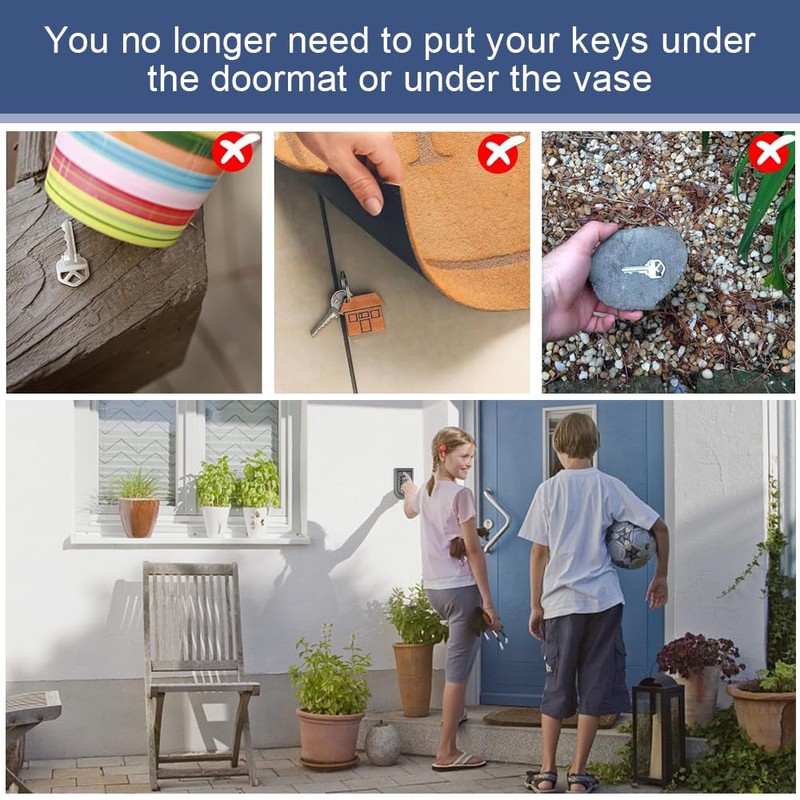 FTISSLY Key Safe with Number Code Key Safe Outdoor Key