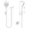 Ideal Standard Idealrain Evo B2405AA Hand Shower Set Surface-Mounted Chrome