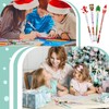 BBTO Christmas Pencils for Kids Gifts Multi Point Stackable Push