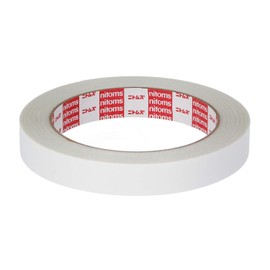Nitoms T3820 Removable Double-Sided Tape, Repeated Sticking, Transparent, Inconspicuous, Easy, Non-Residue, Indoor, Width 0.6 x Length 5.9 ft (15 m) x Thickness 0.06 inches (0.16 mm), 1 Roll