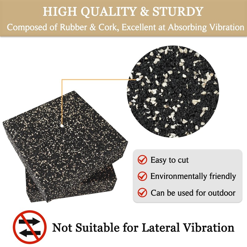 BXI Subwoofer Isolation Pad - 2 Pcs 6 X 6