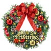 JEDWKFA Christmas Wreath 31 cm, Door Wreath Christmas, LED Wreath