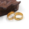 Tobestu Golden Frosted Stainless Steel Crown Rings for Men -