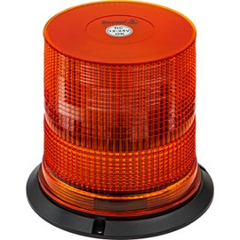 Buyers Products SL667A LED Beacon Light, 6.5" x 6.5", 9" Blunt Cut Lead, Permanent, 3-Bolt or 1" NPT Mount, Strobe Lights for Trucks, Emergency Lights for Vehicles
