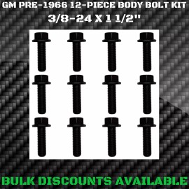 GM Replacement 1960-1966 C30 Pick Up Truck Upper Lower DOOR HINGE Body Bolts 3/8-24 X 1 1/2" GM