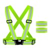 ZMREN Reflective Vest, Reflective Safety Vest + Reflective Armbands, High