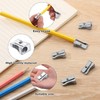 Single Hole Alloy Handheld Sharpeners, 24Pcs Metal Mini Pencil Sharpeners
