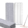 Bycarm Microfiber Cleaning Pads Compatible with Squeeze Flat Mop (6