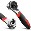 Adjustable Ratchet Wrench, TrumLandy Ratchet Wrench for 6-22mm Screws, High