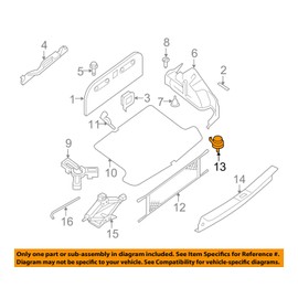 Genuine Nissan Parts - Hook-Trunk Net (84937-ZB000)