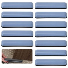 12 Pcs Furniture Sliders for Wooden Floors, Furniture Sliders, Furniture Sliders for Carpet, Furniture Sliders for Heavy Items, Gliders for Furniture, for Chairs Furniture Etc Rectangle 16 * 75 mm