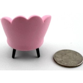 Zuru NEW Zuru Mini Brands Home Series Dollhouse Miniature Pink Shell Arm Chair 035