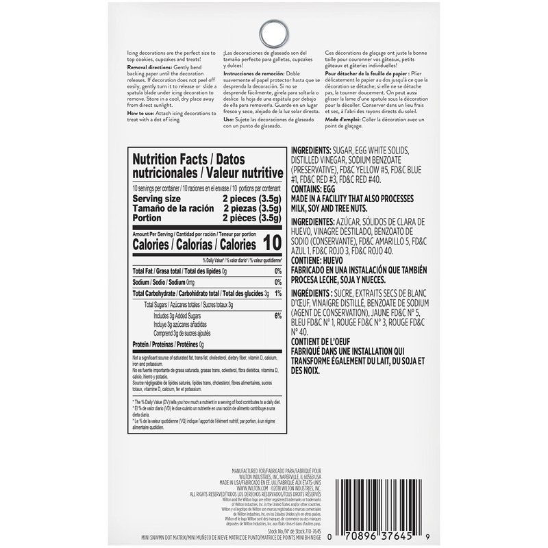 Wilton Mini Snowman Icing Decorations, 20-Count