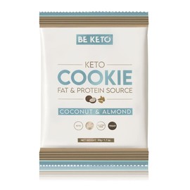 BeKeto Keto Cookie Coconut and Almond 50g - Plant Based only 2g of natural sugars - totally Keto Gluten Free
