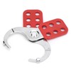 FILFEEL Lockout Hasp, Steel Multiplayer Management Lock, 6 Hole Interlock,
