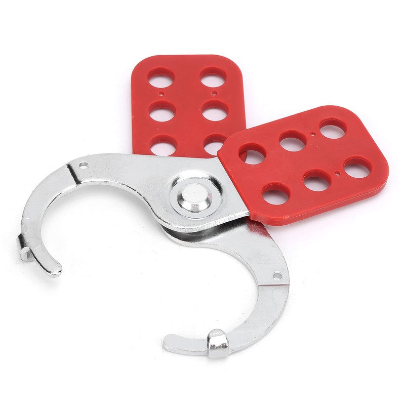 FILFEEL Lockout Hasp, Steel Multiplayer Management Lock, 6 Hole Interlock,