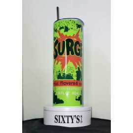 SixtysKid Surge Soda Tribute - 20oz. Stainless Steel Tumbler w/SS straw+