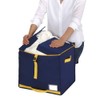 Towa Sangyo Futon Storage, Navy, Approx. 14.2 x 15.7 x
