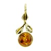 InCollections 3100100360L100 Amber 8ct Yellow Gold Charm