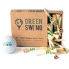 Green Swing Bamboo Golf Tees | Strong Sustainable Biodegradable |