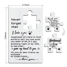 llxxeyopqdxz Husband Birthday Card from Wife, Anniversary Cards for Husband, Birthday Card for Husband, Wallet Card Love Note, Wallet Card for Husband, Anniversary Card for Him YKA115