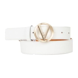 Valentino Women's Hampton Belt, white/gold, L