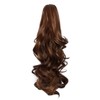 Yamel Ponytail Extension 16" Long Curly Wavy Light Auburn Mixed