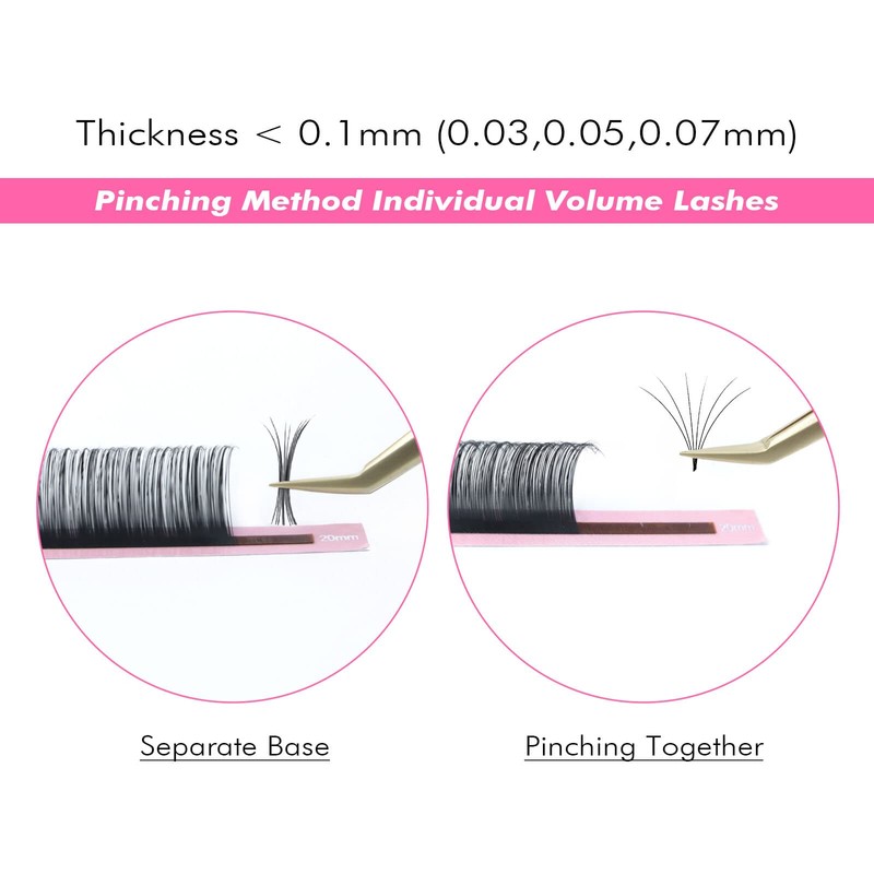 ALLOVE Eyelash Extension Classic Individual Eyelash Extension Accessories 0.05 C