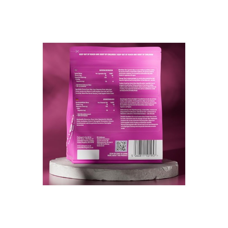 Adults Magnesium 180 Vegan Gummies | Mixed Berry | 150mg