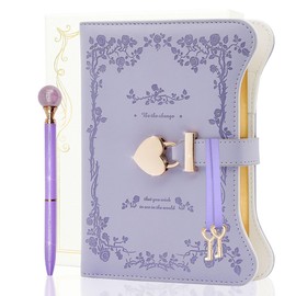 hi! SCI Diary with Lock and Keys for Girls & Women, 360 Pages Journal with Lock for Girls Gift Ideas, Girls Locking Diary with Pen, Cute Journals Set for Teen Girls Ages 8-12, Ideal Gifts for 8 9 10 11 12 13 14 Year Old Girl (Lavender Purple)