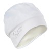 Fashy Exclusive Fabric Swimming Cap with Rhinestones, White, Adjustable Velcro