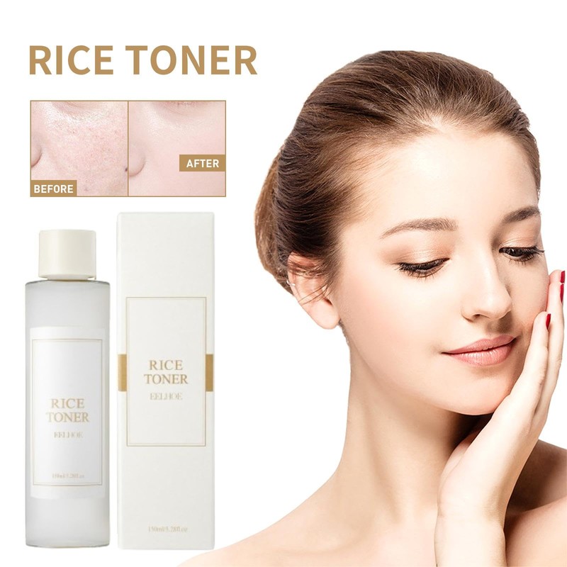Rice Toner for Clear, Even Complexion with Brown Rice Extract,
