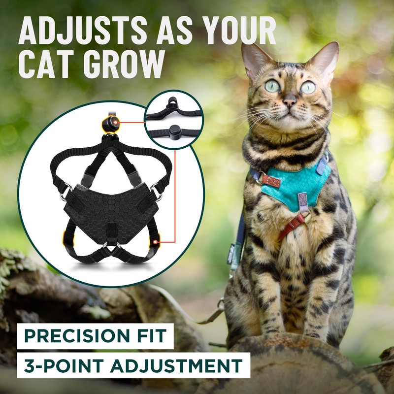 Houdini™ Escape Proof Cat Harness and Leash Set by OutdoorBengal
