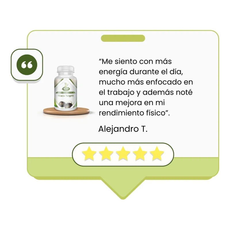 Maca Negra 90 Capsulas 500 Mg Ya' Ax Vida 100%