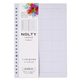 NTK1121 NOLTY Notebook, A5, Monthly, Date Free, Kukuru Square