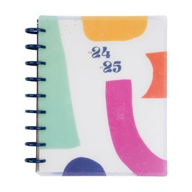 Happy Planner Disc-Bound Mid-Year 12-Month Planner, July 2024–June 2025 Daily Planner, Dashboard Layout, Classic Size, Bold and Botanical, 72 Pages, 12 Dividers, 2 Sticker Sheets, 7" x 9 3/4"