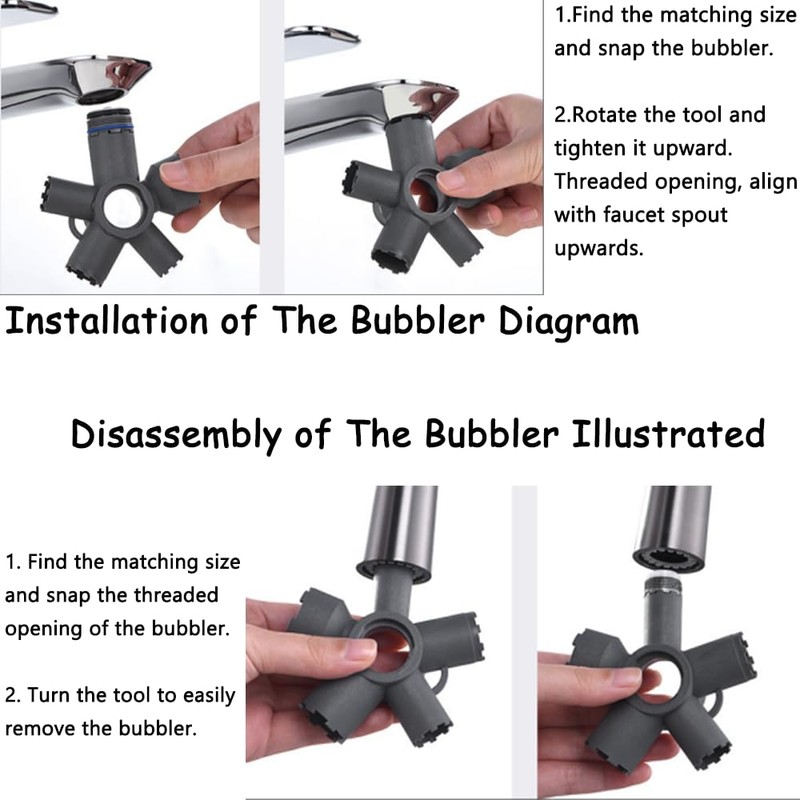 10-in-1 Universal Faucet Aerator Removal Tool,Compatible with M28 M24 M22