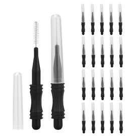 20 Pcs Micro Eyebrow Brush with Cap, Brow Lamination Brush Eyelash Brush Eyebrow Spoolie Lash Lift Tools Lash Filler for Women Men Eyebrows and Eyelashes Extensions