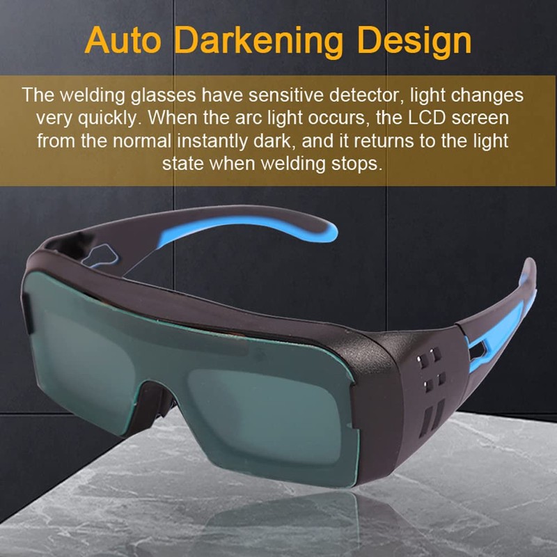 BHCASE Solar Auto Darkening Welding Glasses Safety Protective Welders Glasses