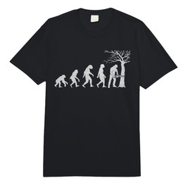 Evolution of Lumberjack - Timber Logger Lumberman Woodsman Comfort Colors Adult Heavyweight T-Shirt