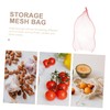 LABRIMP 100Pcs Reusable Mesh Produce Bags for Fruits Vegetables Portable