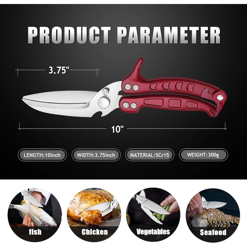 LOVJOYSE Heavy Duty Poultry Shears - A Must Have Kitchen