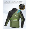 ILM Men's Motorcycle Jacket CE Armored Riding Waterproof Adventure Touring