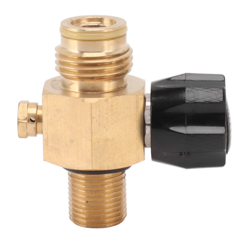 G1/2 14 CO2 Cylinder Refill Adapter Bottle Connector with Black