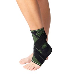 Brace Direct TaloStabil Sport Ankle Support Brace- Adjustable Stabilizing Compression with Figure 8 Strap- Achilles Tendon, Arthritis, Sprained Ankle- Bort